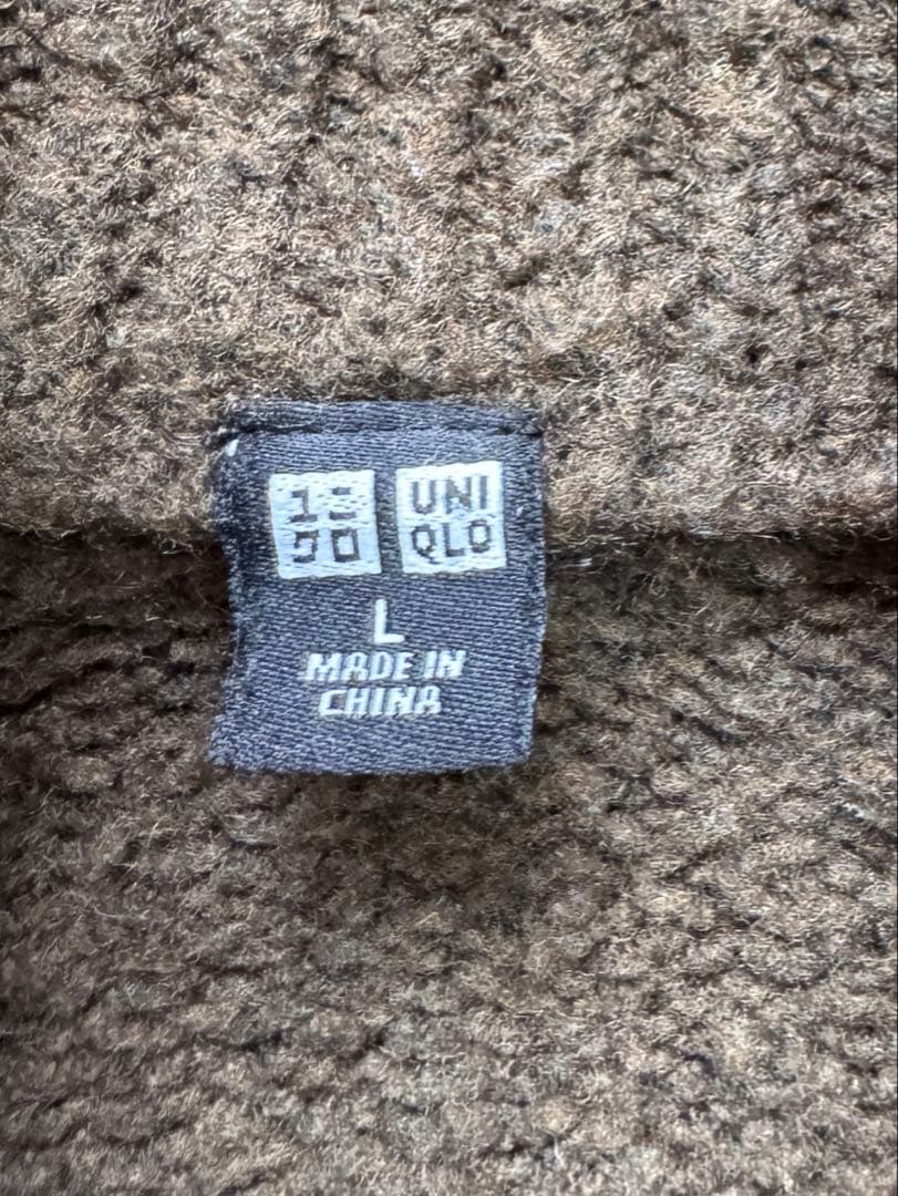 UNIQLO ハーフジップ ニット セーター オリーブ L — image 3