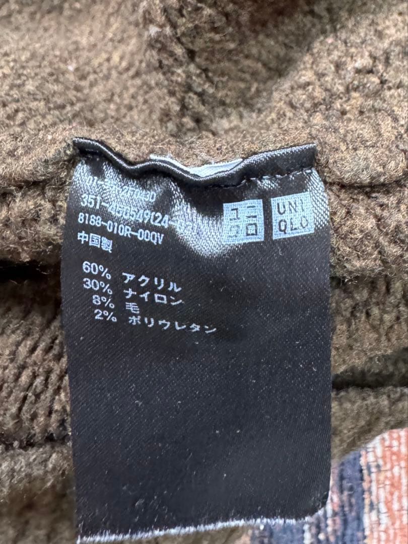 UNIQLO ハーフジップ ニット セーター オリーブ L — image 4