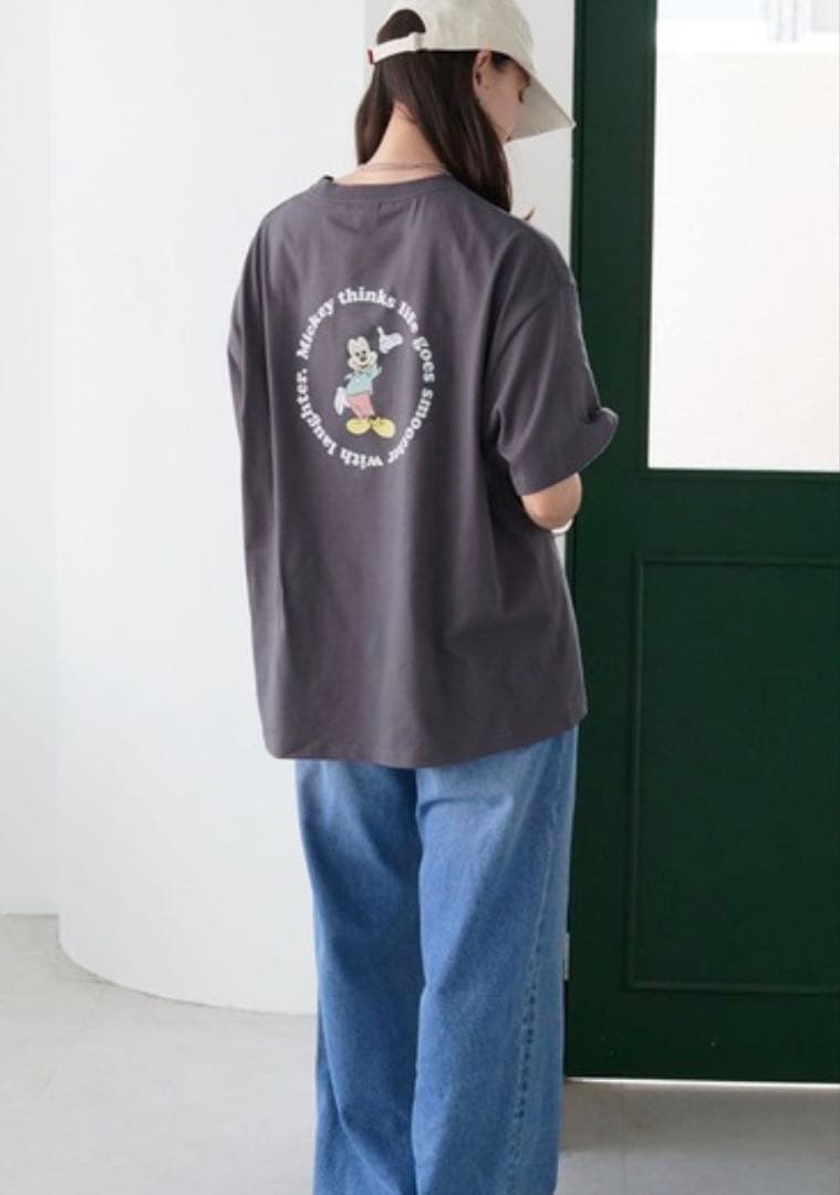 【新品・タグ付き】Disney ミッキーバックグラフィックプリント半袖Tシャツ — image 5
