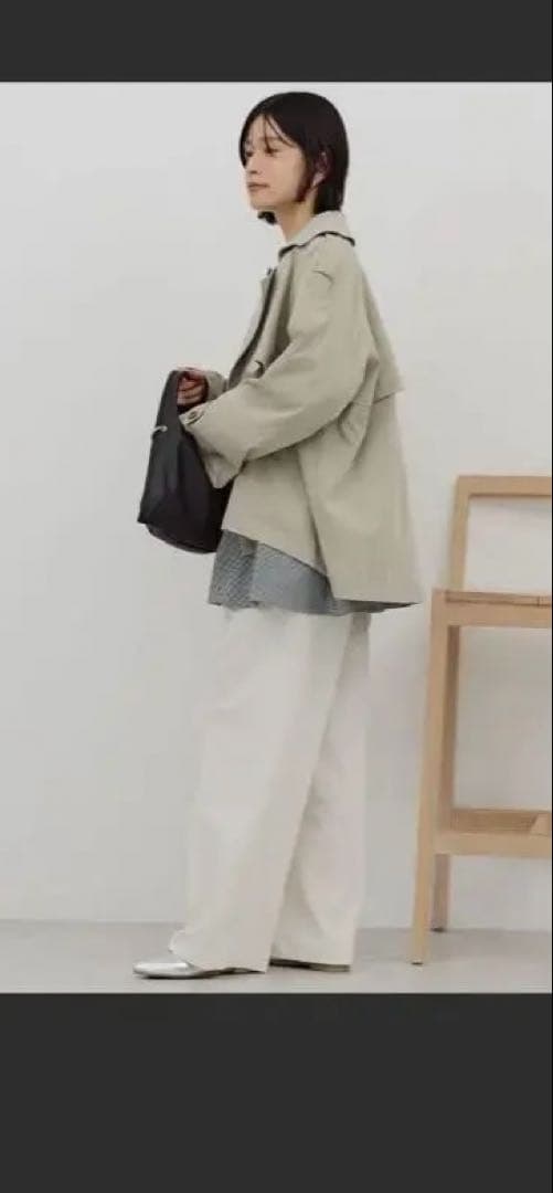 ［AMERICAN HOLIC］ショートトレンチ ライトカーキ Ｌ　未開封未着用 — image 5