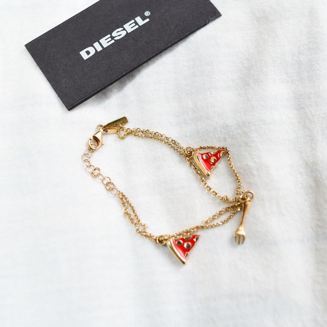 DIESEL ピザブレスレット 定価2万 新品タグ付きポーチ付き — image 2