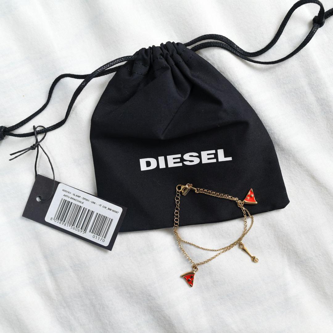 DIESEL ピザブレスレット 定価2万 新品タグ付きポーチ付き — image 4
