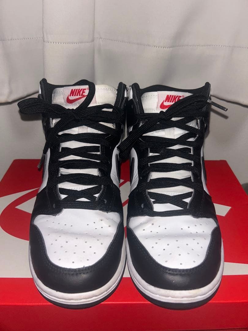 【美品】NIKEナイキDUNK High ホワイト&ブラック パンダダンク — image 2