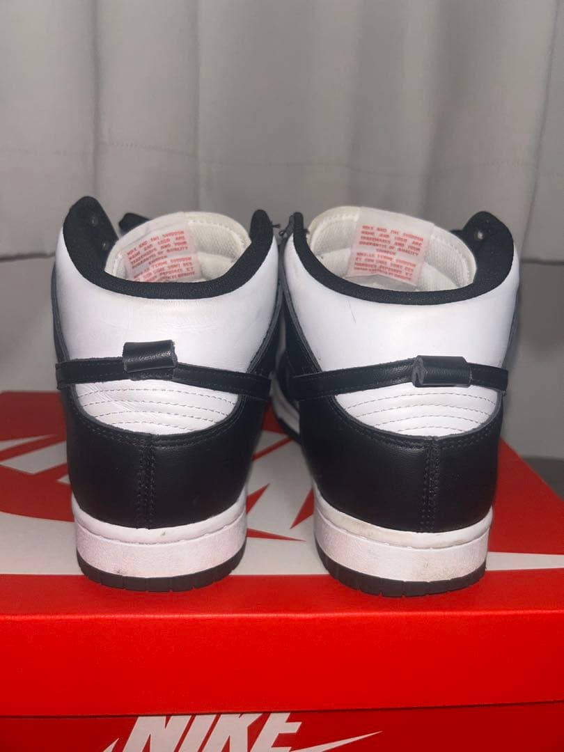【美品】NIKEナイキDUNK High ホワイト&ブラック パンダダンク — image 3