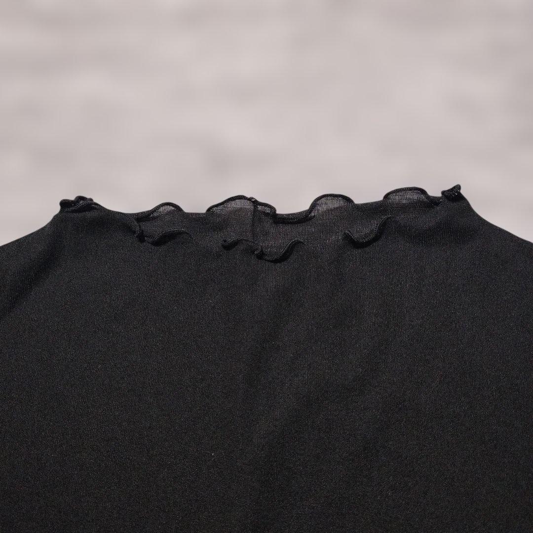 メロウネック 長袖カットソー ブラック — image 3