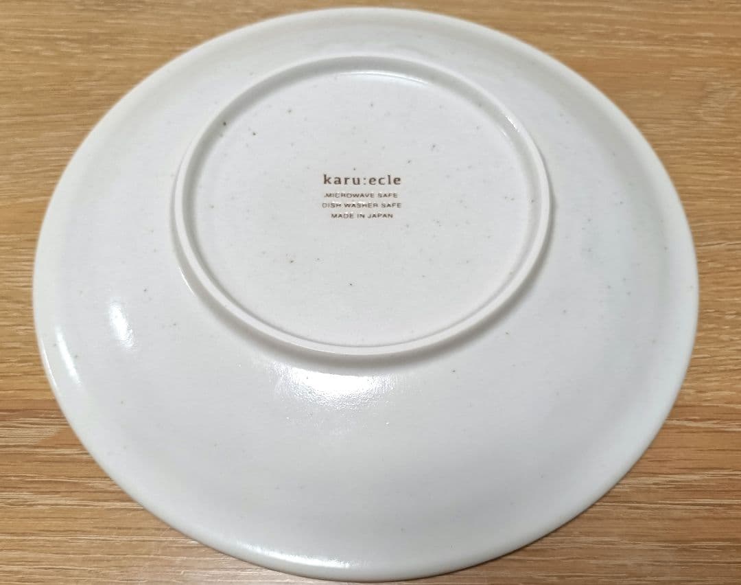 美濃焼風 超軽量大皿 カルエクレ 青格子 23cm プレート ニトリ 食洗機OK — image 5