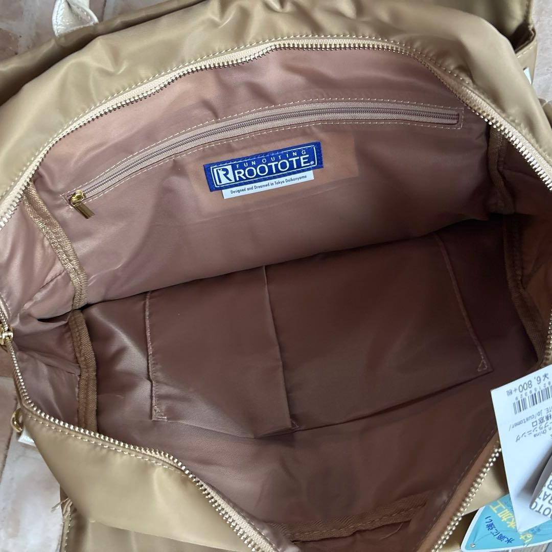 新品タグ付き　ROOTOTE ハンドバッグ ベージュ系 — image 3