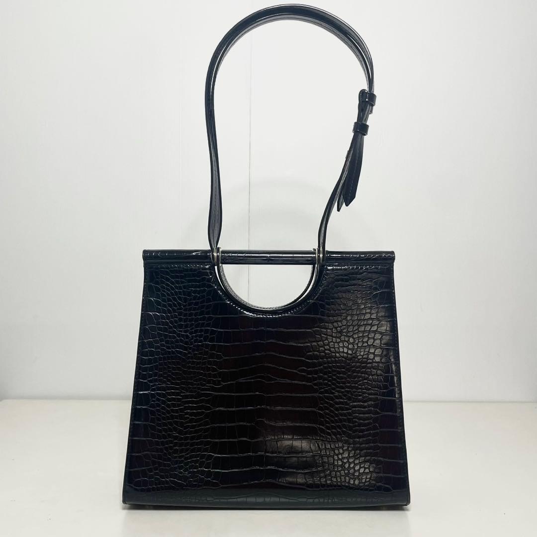♡ 美品 チャールズアンドキース クロコダイル風 2WAY ハンドバッグ ⬜︎◇ — image 3