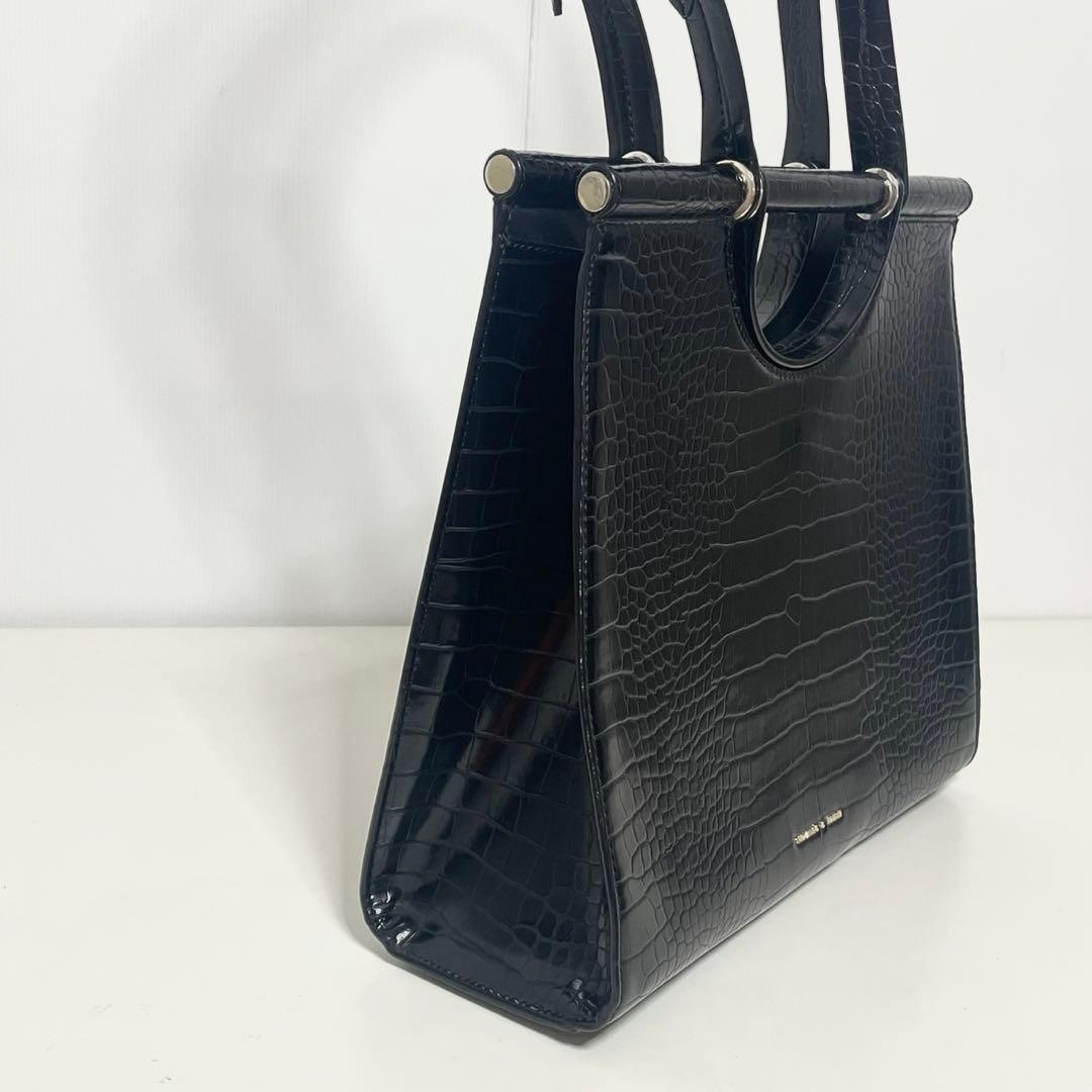 ♡ 美品 チャールズアンドキース クロコダイル風 2WAY ハンドバッグ ⬜︎◇ — image 4