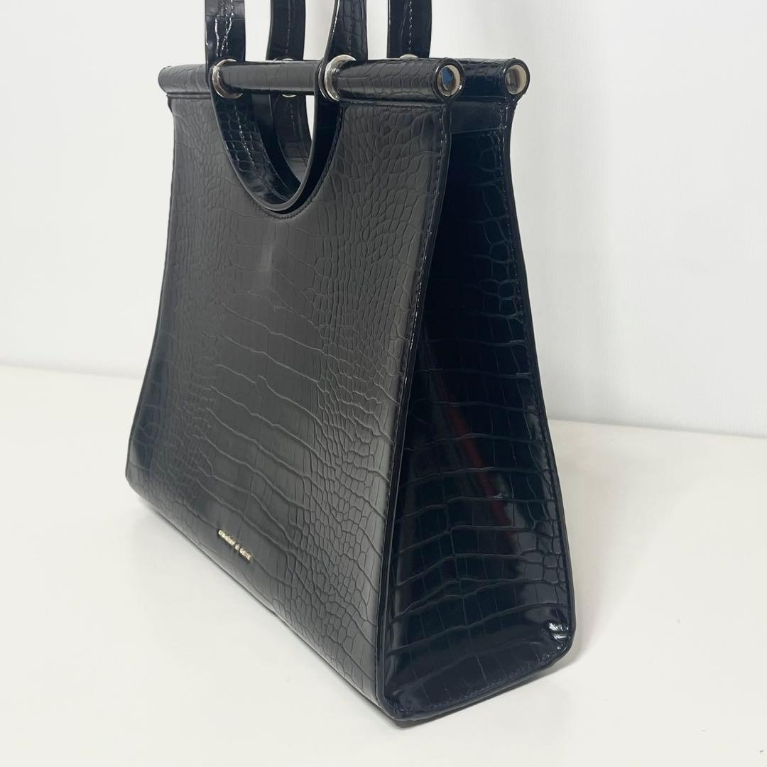 ♡ 美品 チャールズアンドキース クロコダイル風 2WAY ハンドバッグ ⬜︎◇ — image 5