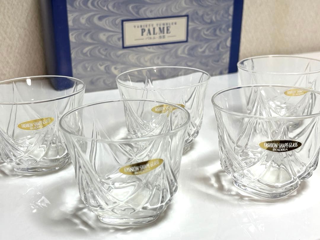 【新品未使用】VARIETY TUNBLER パルム•冷茶5個セット　石塚硝子 — image 5