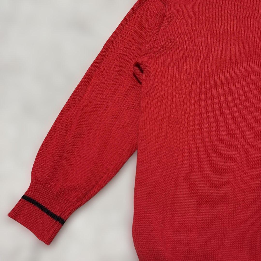 SHUTERN SPORTS 犬デザイン ロゴニット セーター レッド — image 5