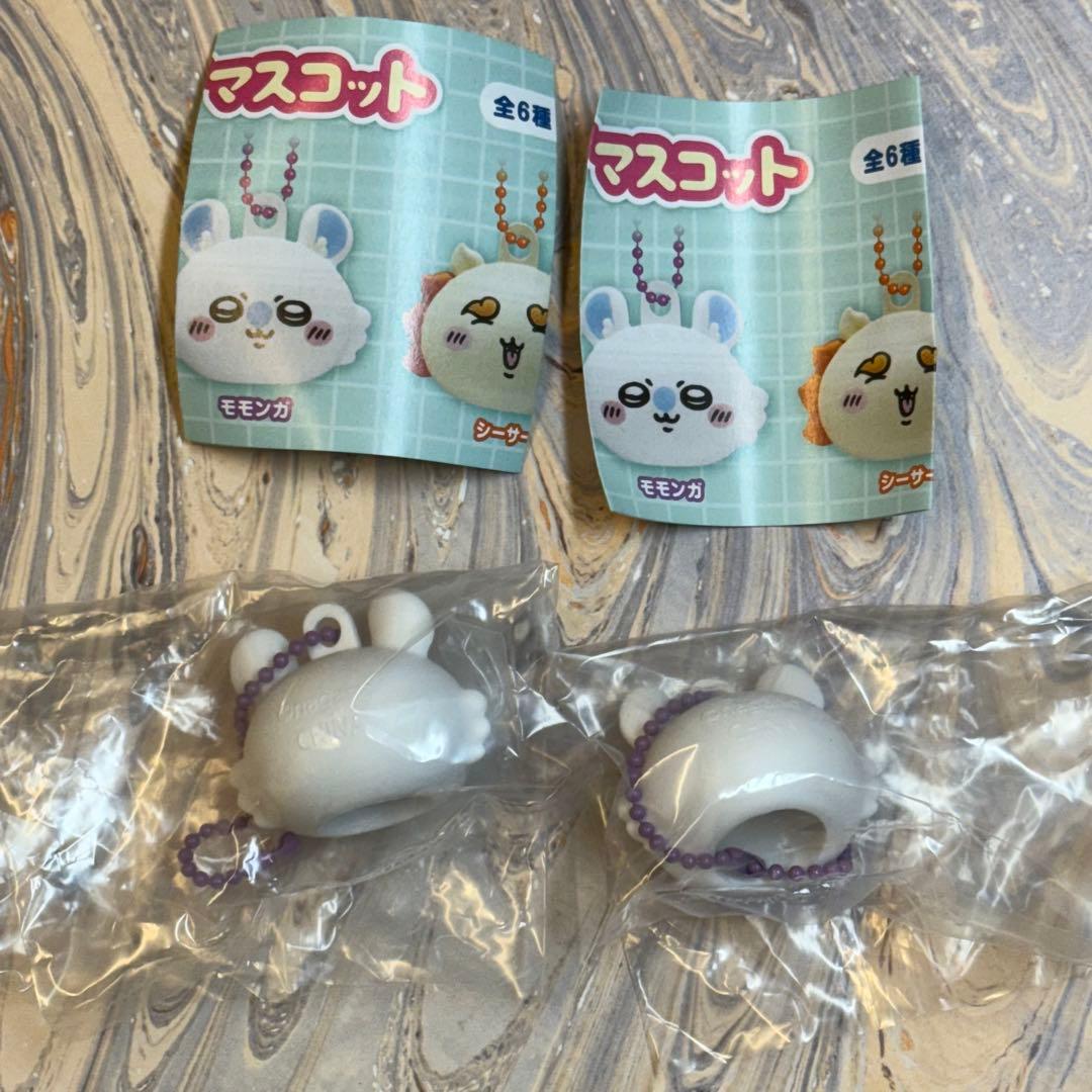 【新品・未使用】ちいかわ リップキャップマスコット モモンガ 2個セット — image 2