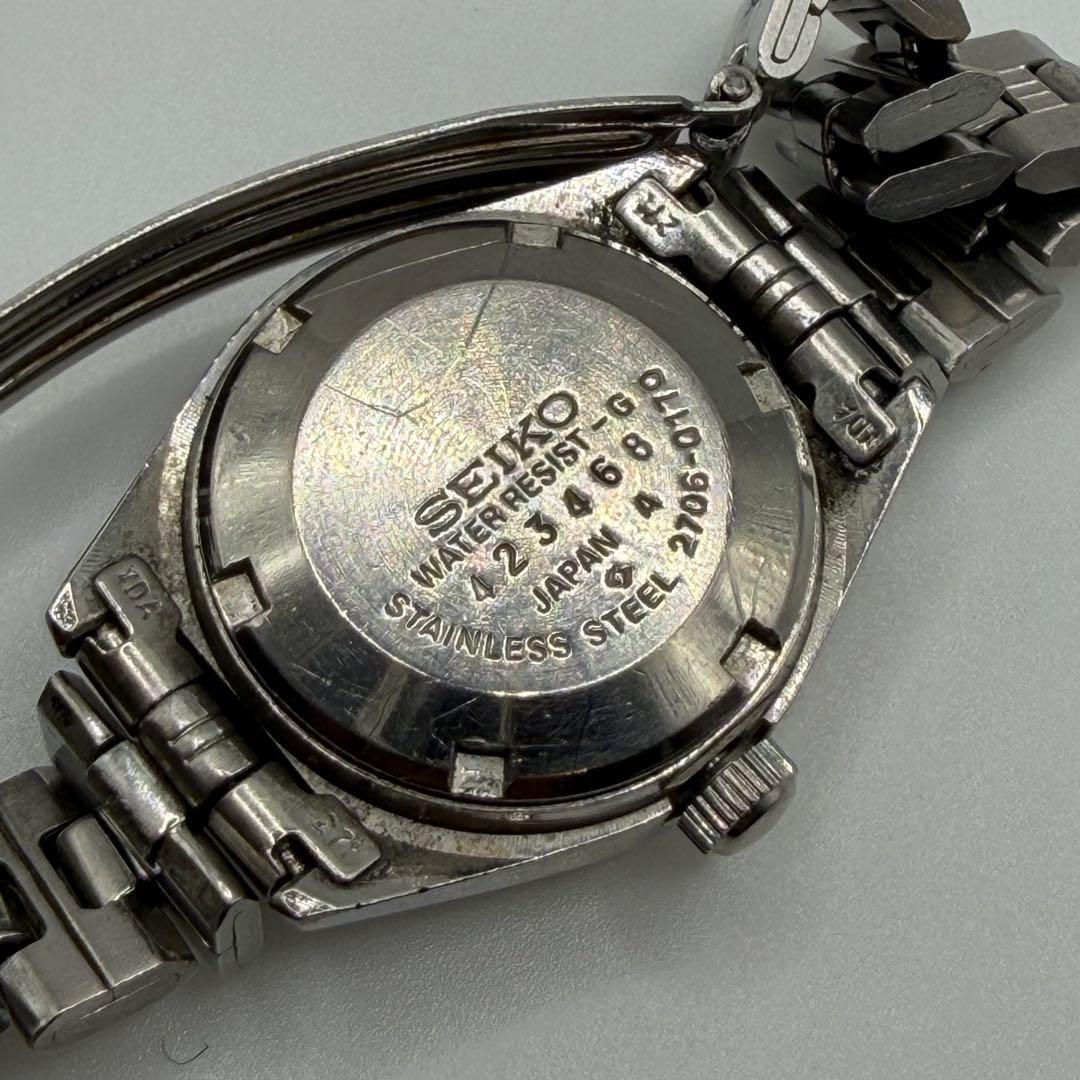 SEIKO セイコー 2706-0170 腕時計 自動巻き カットガラス 緑 — image 4