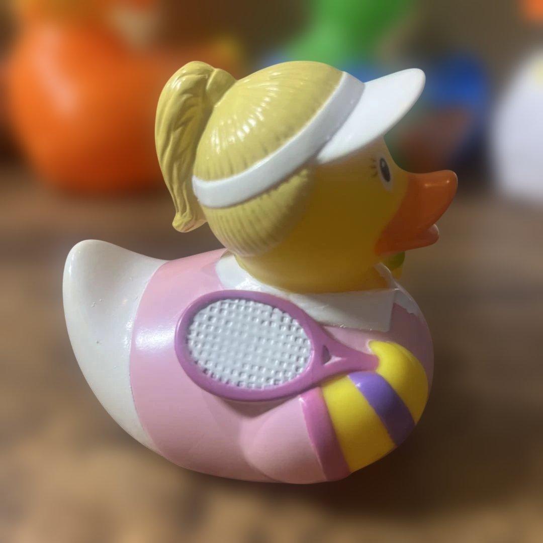 LILALU テニスプレイヤー ラバーダック アヒル フィギュア — image 2