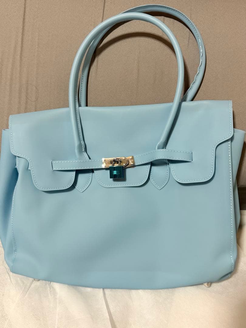 ゼリーバッグ jellybag ゼリーバーキン jelly birkin 水色 — image 3