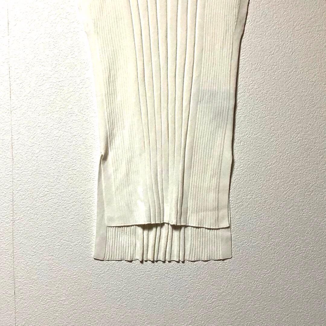 ロペ ROPE リブニット ベスト ノースリーブ チュニック 白 ホワイト — image 3