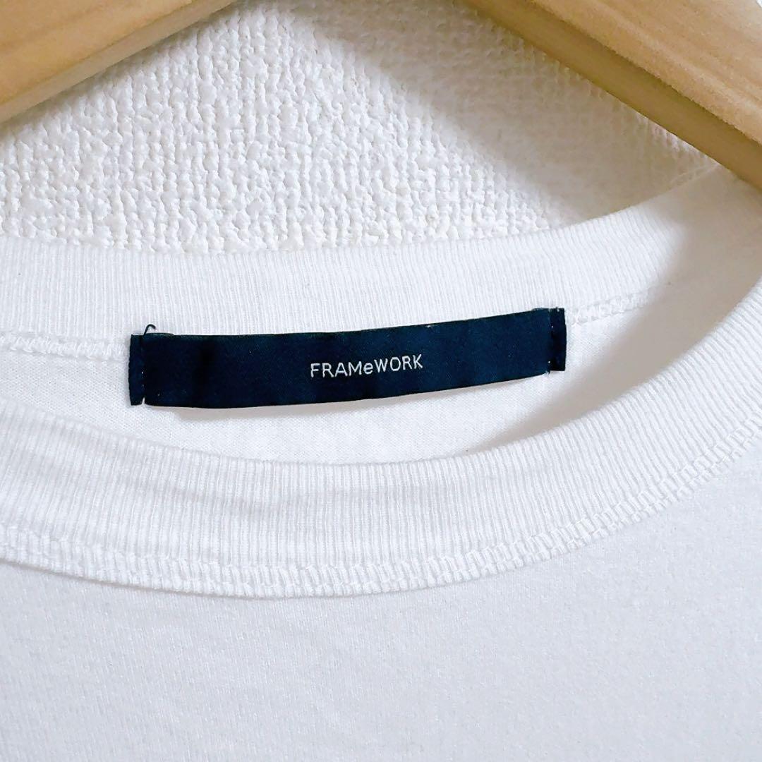 FRAMEWORK✨WELLBEING オーバーロゴT　ホワイト — image 4
