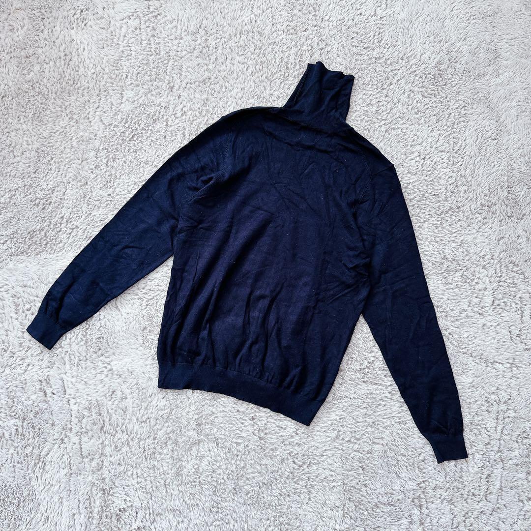 ZARA ザラ【S】ニットセーター タートルネック ネイビー オフィスカジュアル — image 2