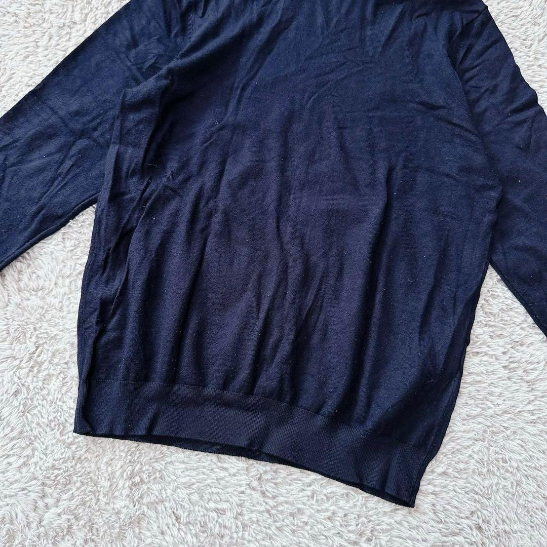 ZARA ザラ【S】ニットセーター タートルネック ネイビー オフィスカジュアル — image 4