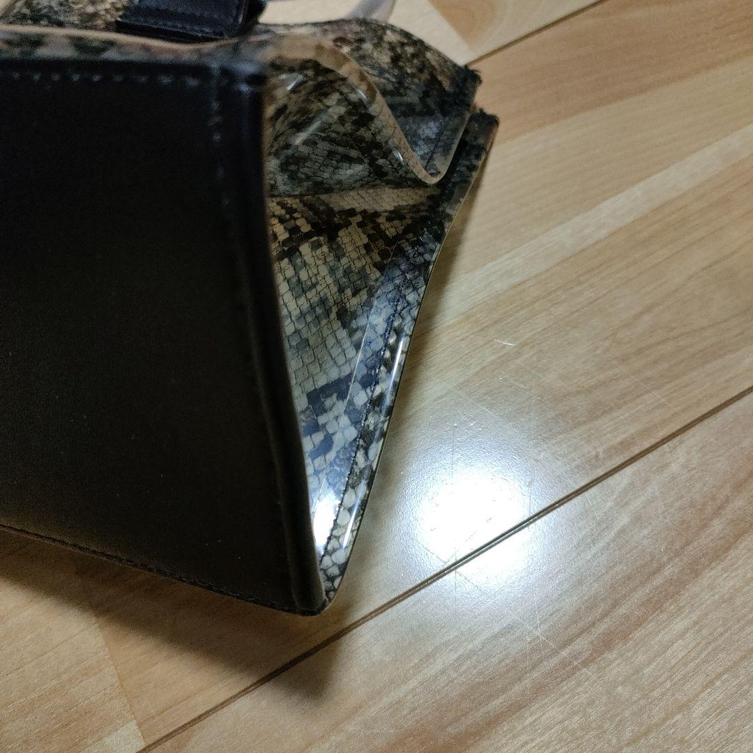 パイソン柄 クリア ハンドバッグ — image 2