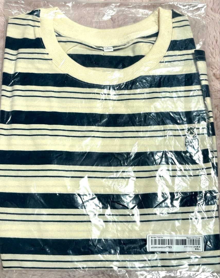 SHEIN ボーダーTシャツ　Lサイズ — image 5