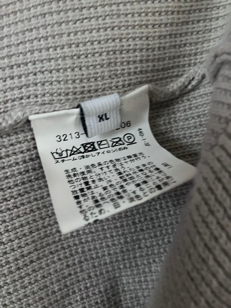 GREEN LABEL RELAXING グレー コットンカノコニットXL — image 4