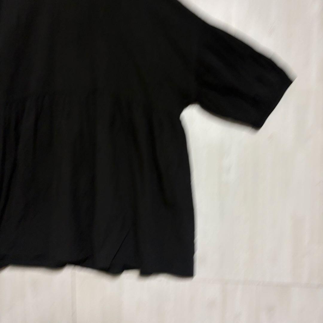 シーズンリーズンバイリンアンドレッド　バックリボン シャツチュニック　黒　LL — image 4