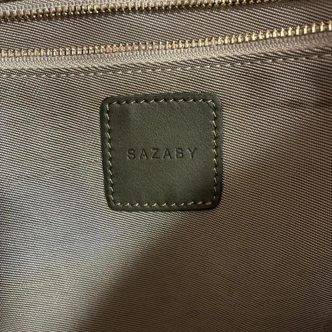 お値下げしました！SAZABY ハンドバッグ オリーブグリーン レザー — image 2