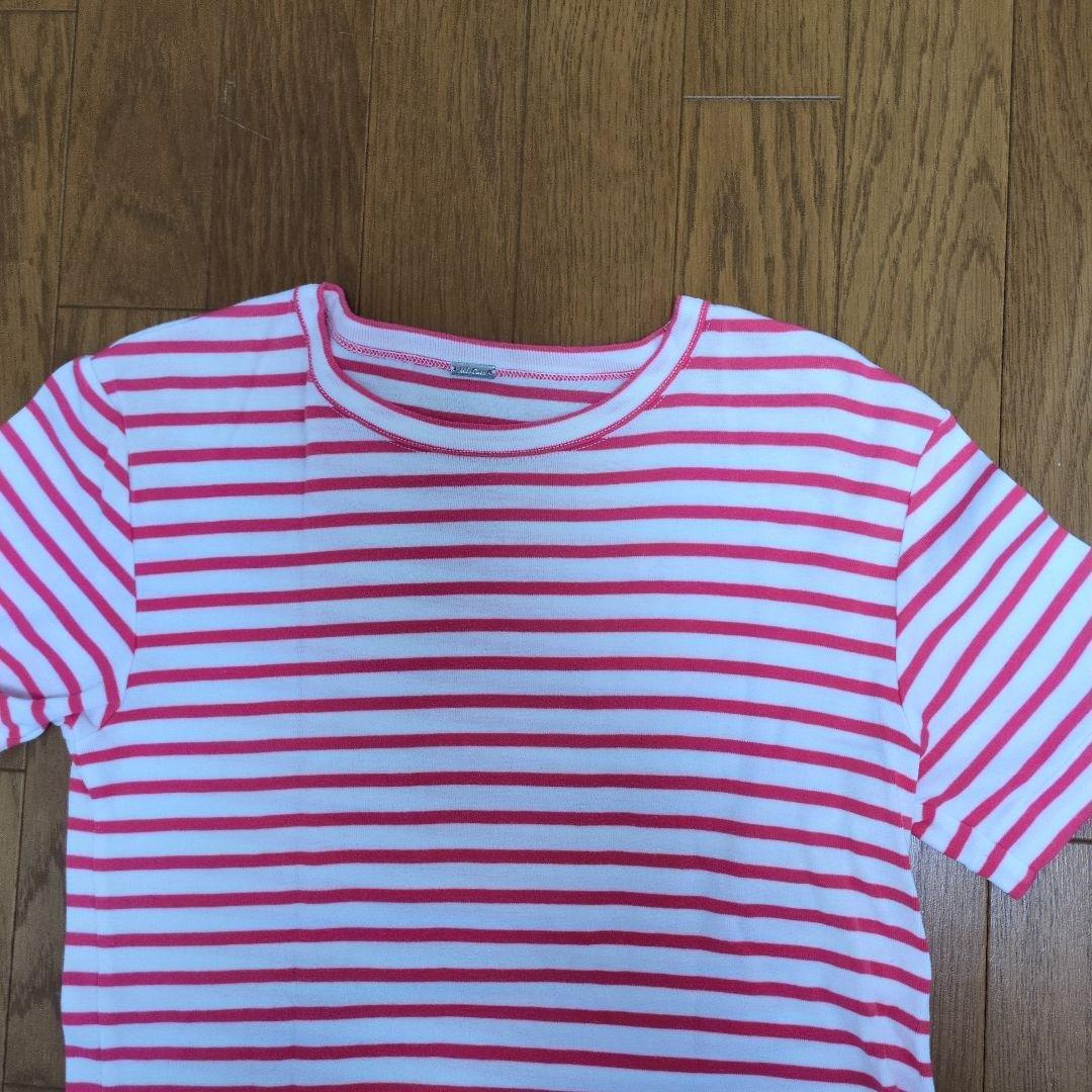 Mila Owen ボーダー Tシャツ 半袖 ピンク — image 2