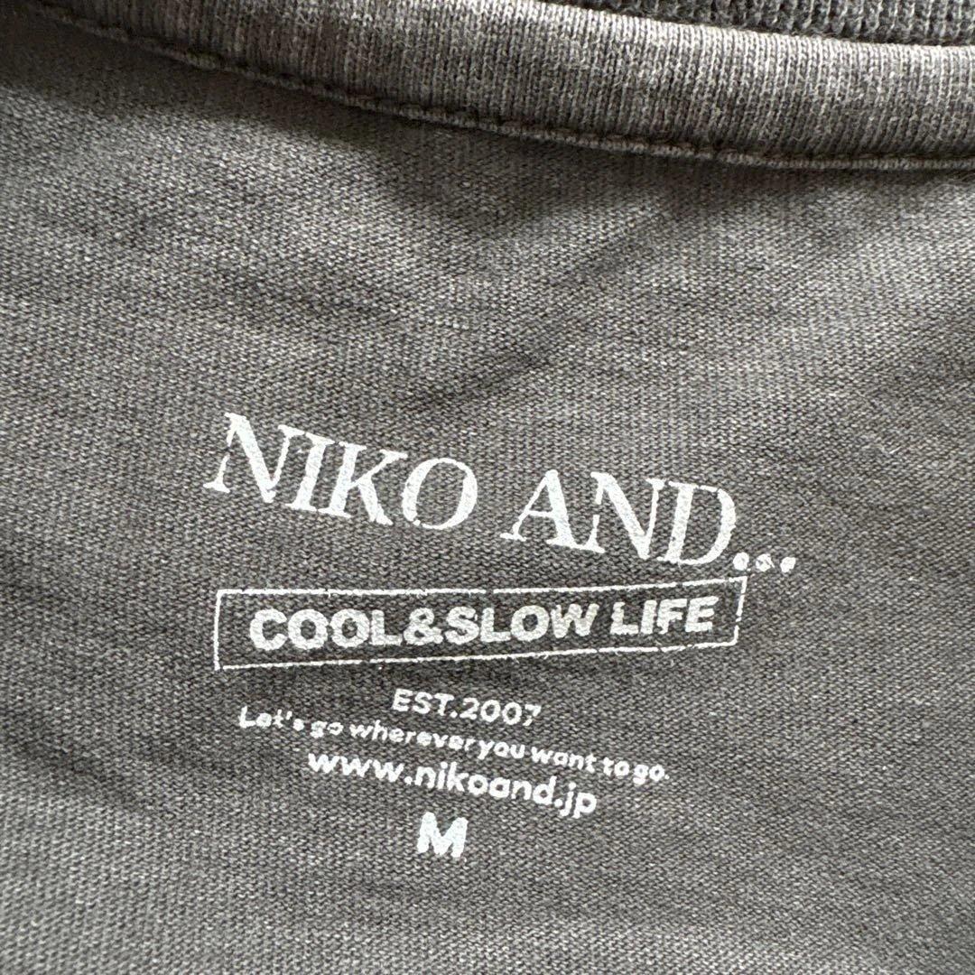 NIKO AND... フリル袖 Tシャツ チャコールグレー M — image 3