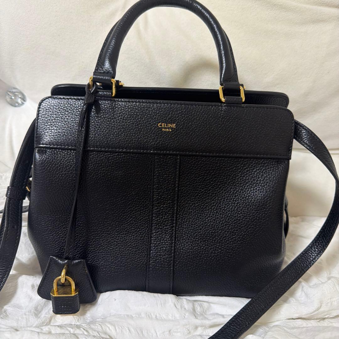 美品 おしゃれ CELINE スモール カバ ドゥ フランス 2way バッグ — image 2