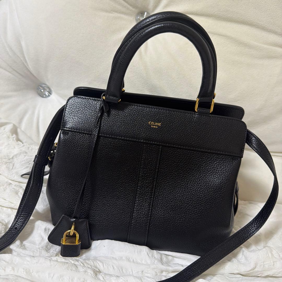 美品 おしゃれ CELINE スモール カバ ドゥ フランス 2way バッグ — image 3