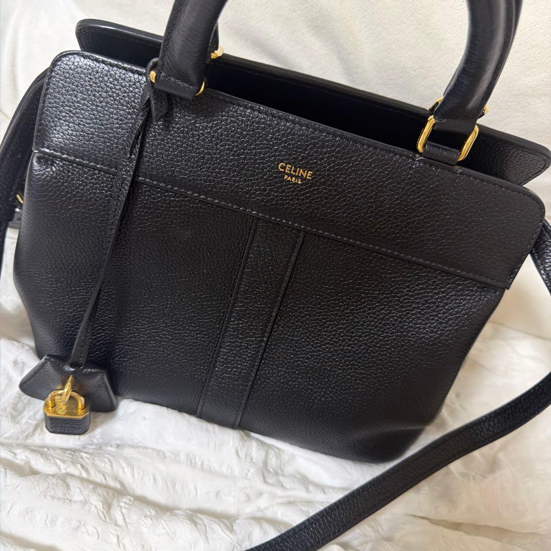 美品 おしゃれ CELINE スモール カバ ドゥ フランス 2way バッグ — image 4