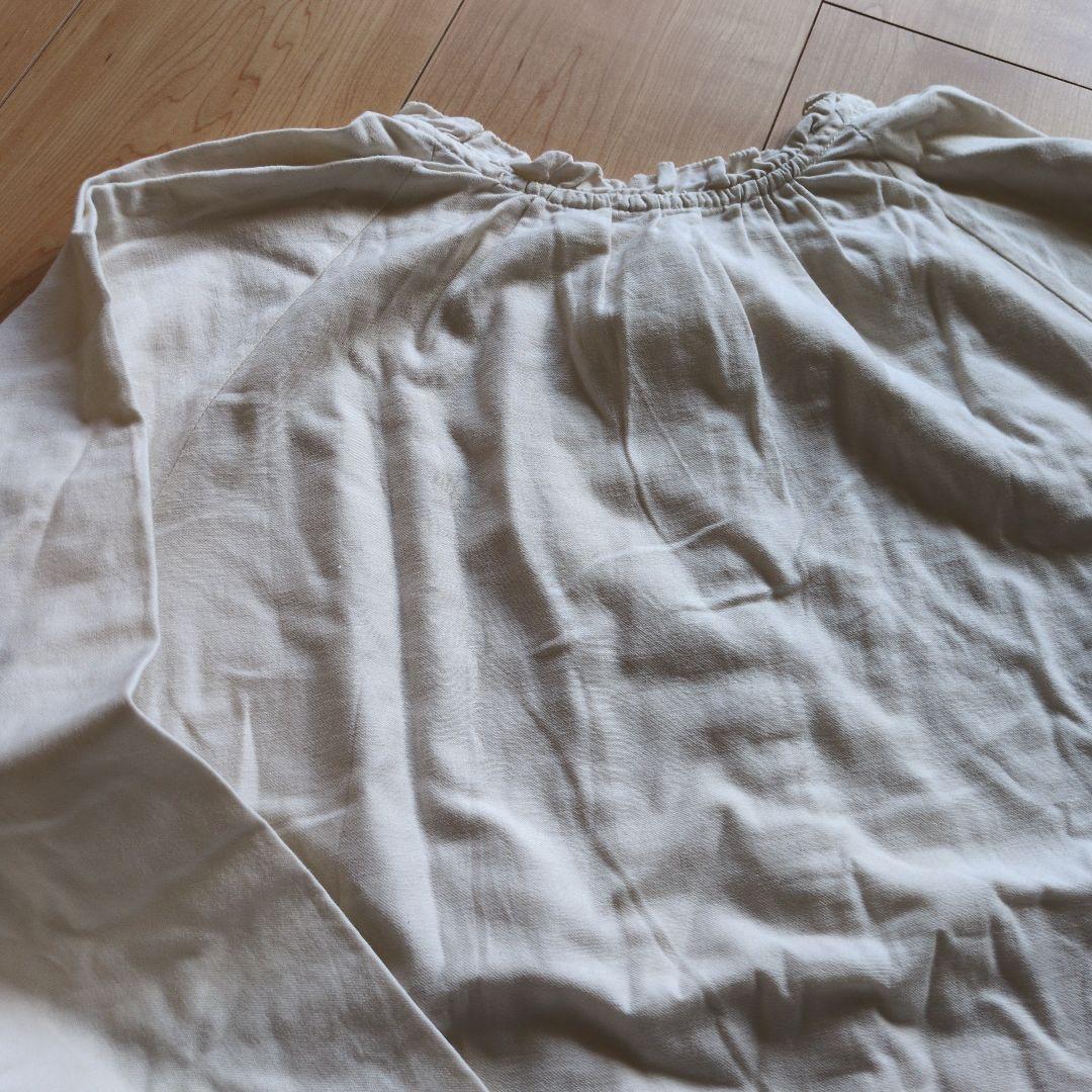 ニコアンド　フリル袖長袖シャツ　Mサイズ — image 2