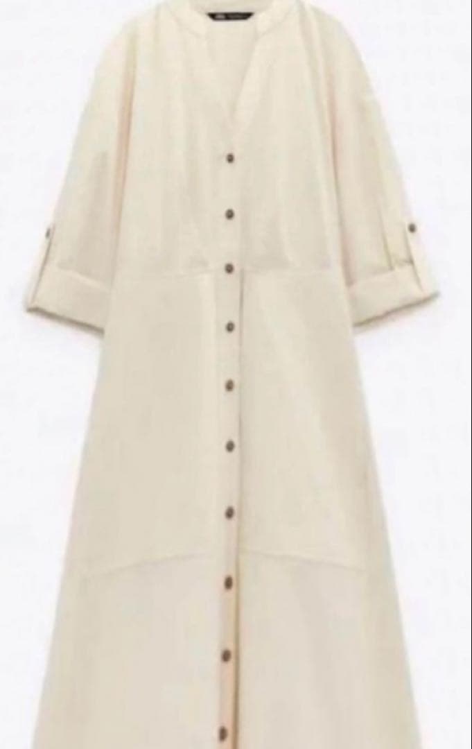 ✳️美品✳️ZARAシャツワンピース【コットン】【洗える】【涼しい】【ゆったり】 — image 3