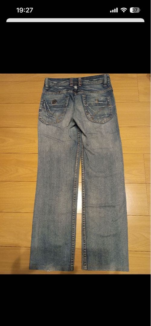 ライトブルー ストレートデニムパンツ — image 2