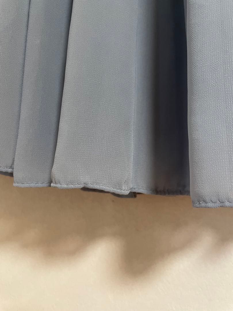【DHOLIC】　シフォン生地スカート　ブルーグレー — image 4