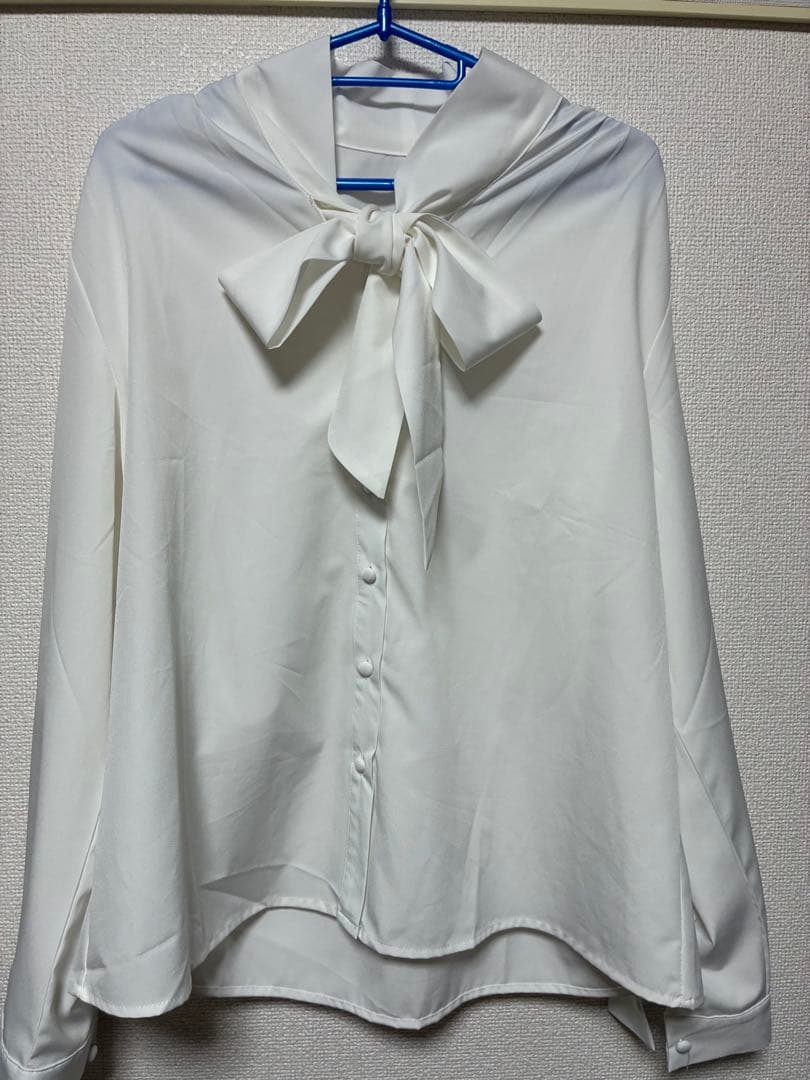 SHEIN ボウタイリボンブラウス — image 3