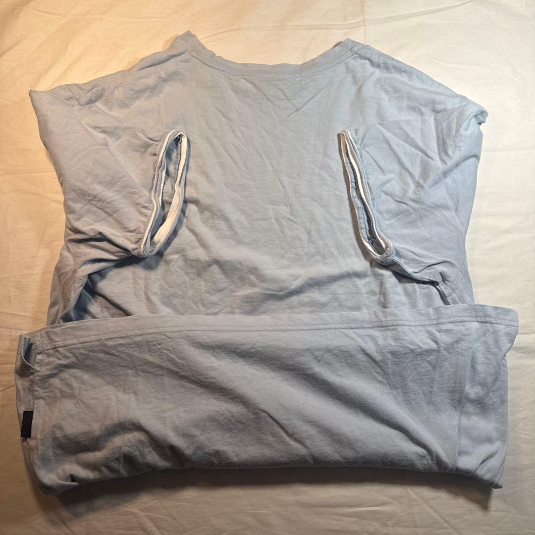 HUGO BOSS ライトブルー 半袖Tシャツ 袖パイピング Sサイズ — image 2