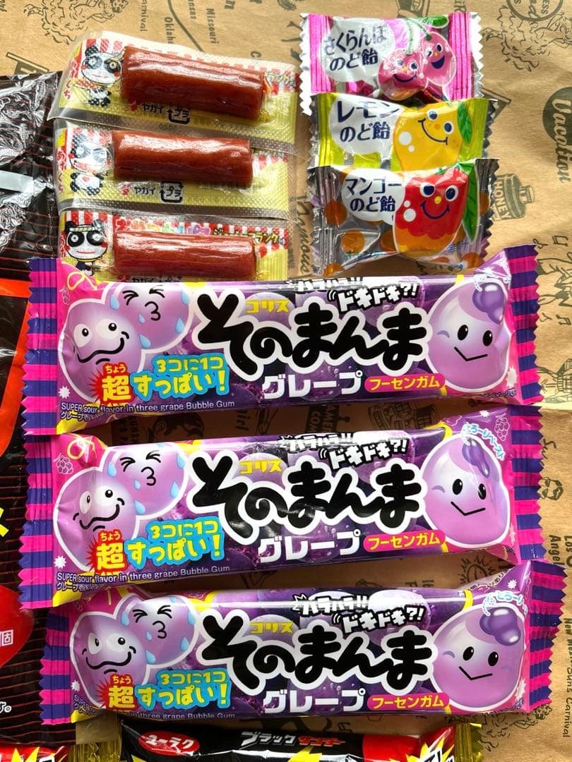 ザッキーピーナッツチョコウエハースユーラクブラックサンダードライソーセージガム飴 — image 3