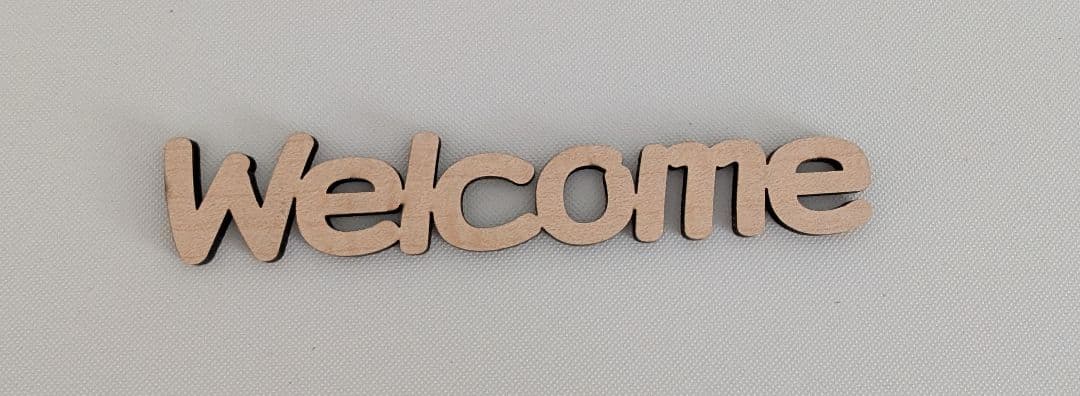 木製プレート 文字プレート(welcome) — image 3