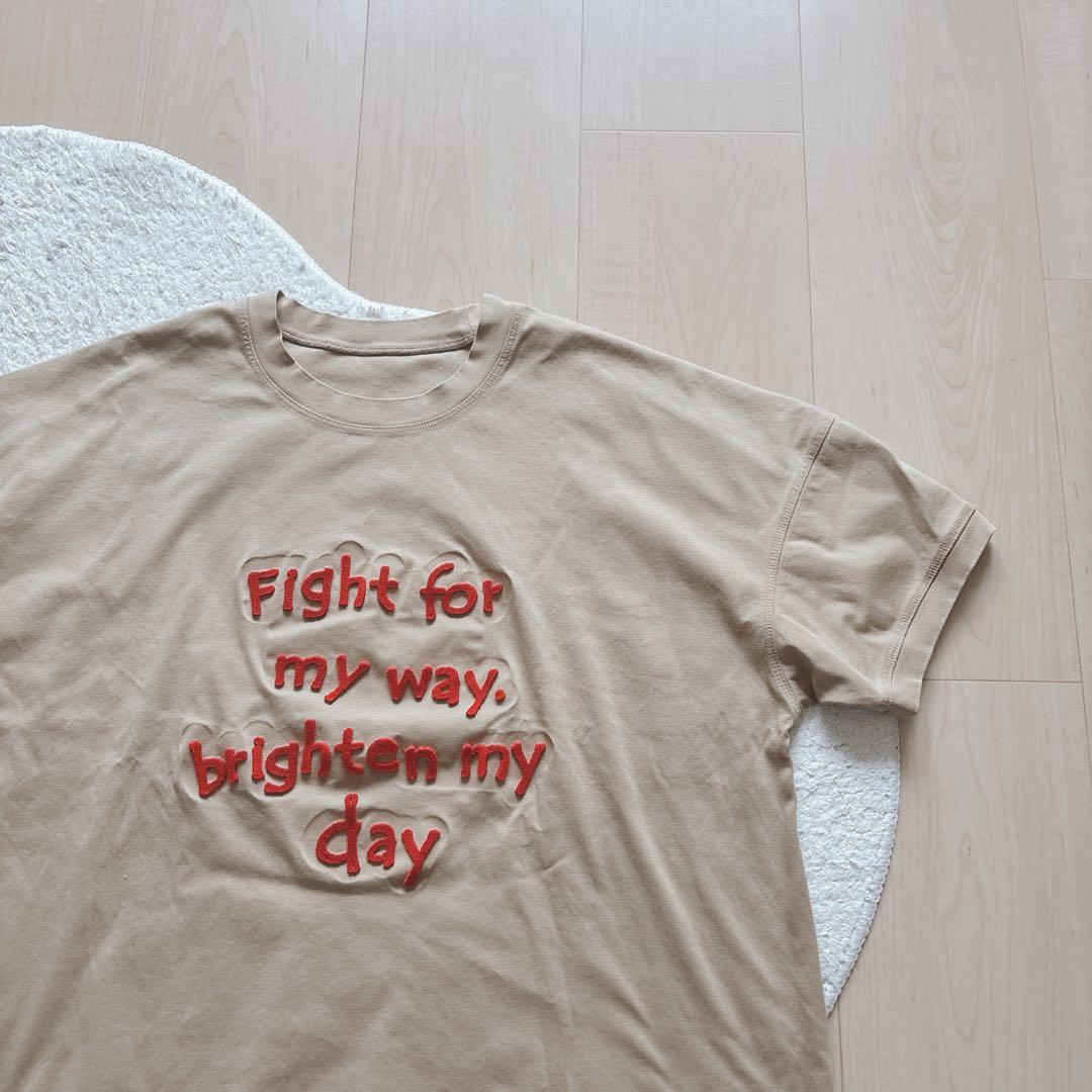 BRODIAEA （ブローディア）歯ブラシ加エロゴ半袖Tシャツ （キャメル） — image 5