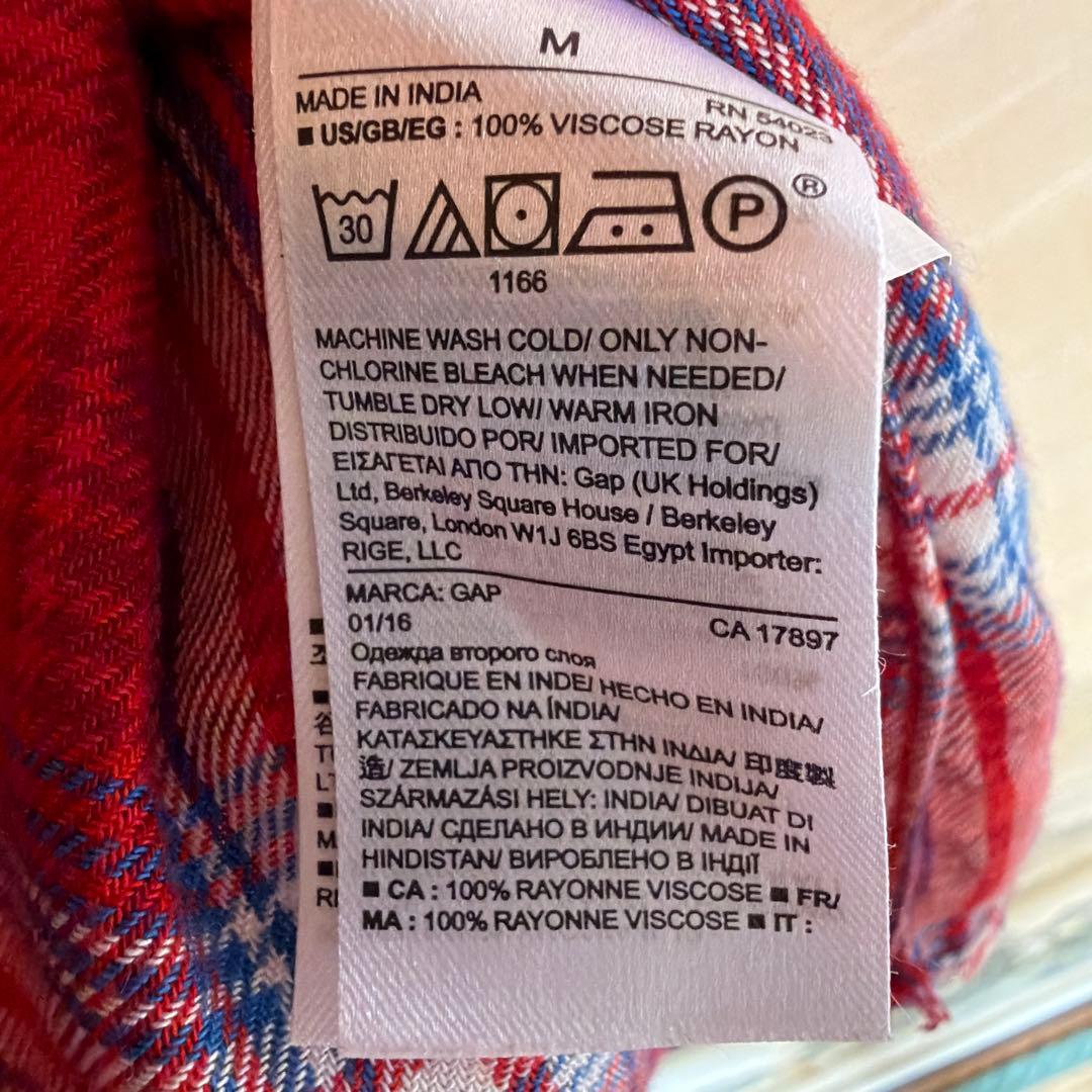 長袖チェックシャツ — image 3