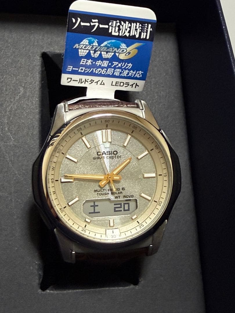 CASIO WVA-M630L-9AJF 電波ソーラー　レザーベルト新品未使用 — image 2