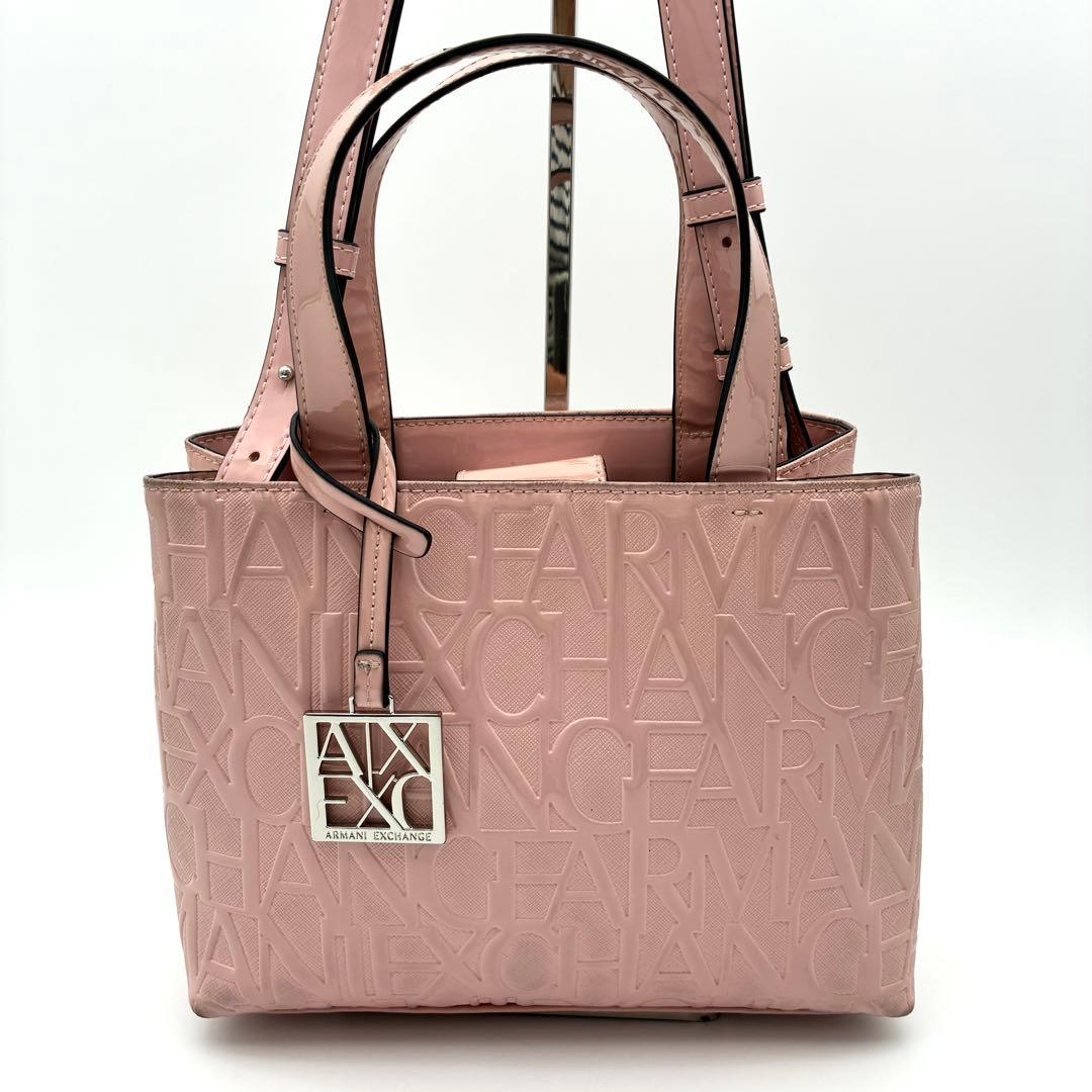 【ARMANI EXCHANGE 】オールオーバーエンボスロゴ ミニハンドバッグ — image 3