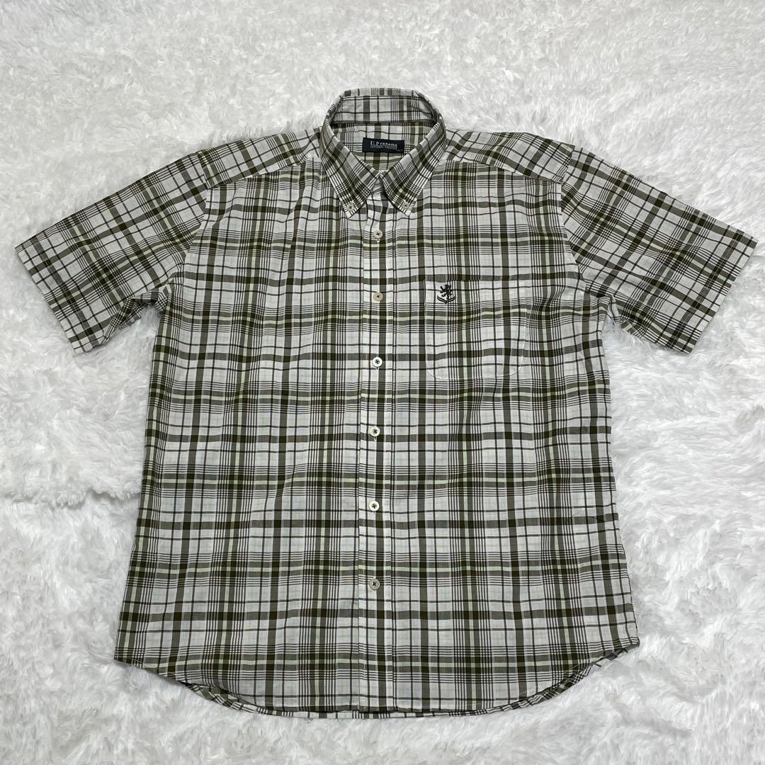 U.Prenoma 半袖シャツ L グリーン系チェック　Lサイズ — image 2