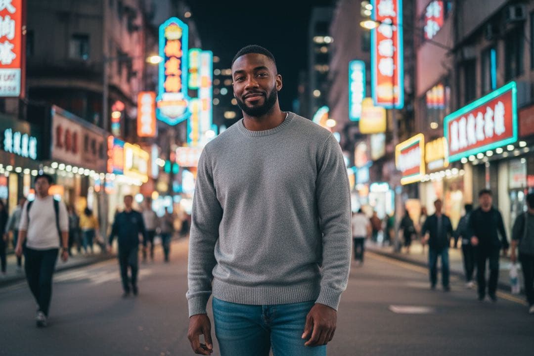 L.L.Bean コットンニット セーター XL グレー クルーネック 古着 — image 3