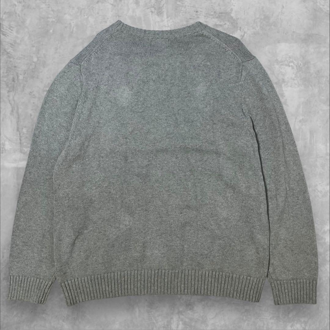 L.L.Bean コットンニット セーター XL グレー クルーネック 古着 — image 4
