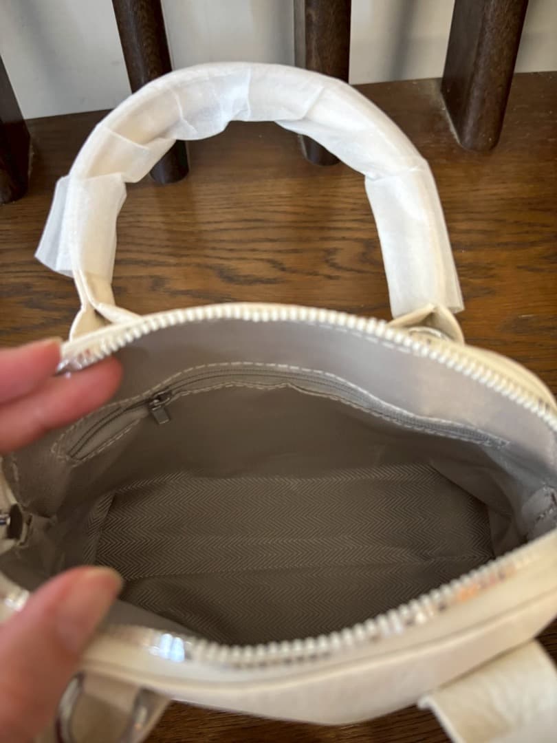 ハンドバッグ ホワイト 2WAY ショルダーバッグ 高見え PUレザー 上品 — image 5